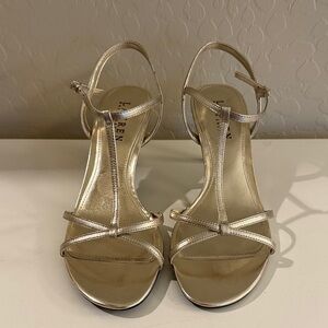 Lauren Ralph Lauren Metallic Strappy Heels